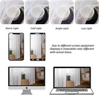 Chyhomenyc Extra Long White Sheer Curtains 144 inch 2 Panels, Translucent - Image 2