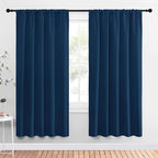 NICETOWN Window Curtains Blackout Drapes, Moroccan Blue, 1 Pair, 52 by 72-Inch by NICETOWN