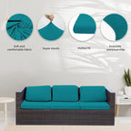 8Pcs Stretch Patio Cushion Covers, Outdoor Couch Covers Replacement, Outdoor - Image 3