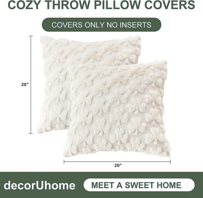 decorUhome St. Patrick’s Day Shamrock Pillow Covers 20x20 Inch Set of 2 - Image 9