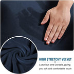 H.VERSAILTEX Rich Velvet Stretch 2 Piece Cover Chair Slipcover Sofa Cover - Image 5