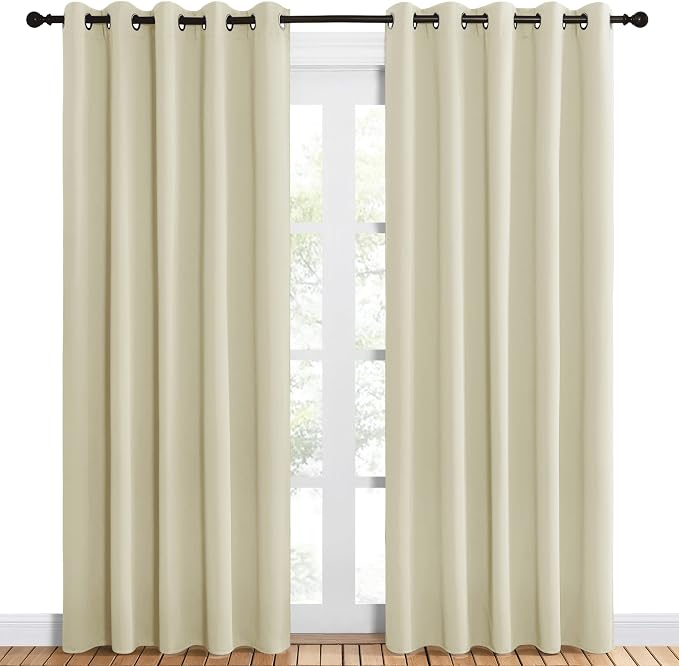 NICETOWN Room Darkening Draperies Window Curtain Panels, Thermal Insulated - Image 2