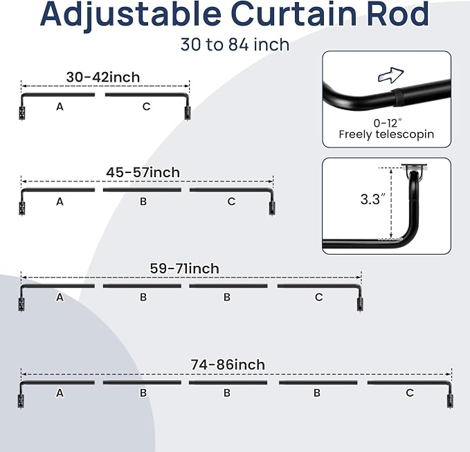 ENJOYBASICS Blackout Curtain rod - Image 5