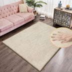 ORINOVA 5x8 Area Rug Light Brown Beige Plush Shaggy Rugs by ORINOVA