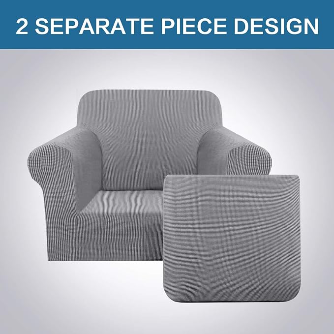 H.VERSAILTEX 2-Pieces Armchair Cover Chair Slipcovers - Image 3
