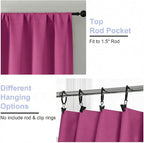 Simplebrand Ava Hot Pink Blackout Curtains - Image 4
