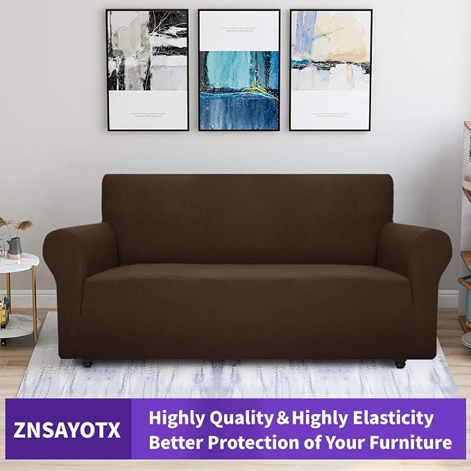 ZNSAYOTX Super Stretch Couch Cover Universal Sofa Covers - Image 5