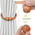 Magnetic Curtain Tiebacks, 6 Pack Curtain Holdbacks - Image 2