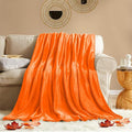 KMUSET Fall Throw Blanket Orange Fleece Throw 50 X 60 inches by COZYBLANKETHappyHomeLife