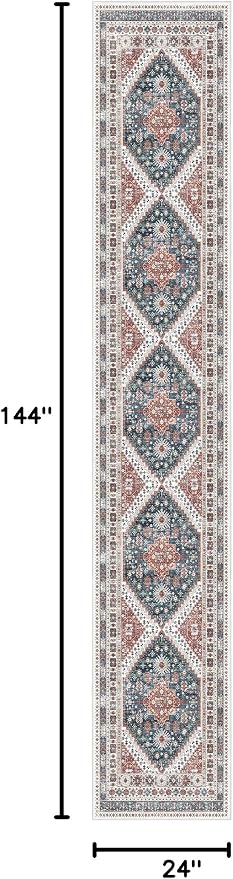 Madane Hallway Runner Rug 2x12, Extra Long Washable Runner Rugs - Image 2