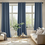 MIULEE Stone Blue Blackout Curtains - Image 6