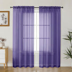 Gwine Sheer Curtains 72 Inch Length by Gwine