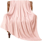 BEDELITE Fleece Blanket Twin Size Pink Morn Throw Blankets by BEDELITE
