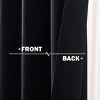 NICETOWN Black Small Window Curtains - Image 5