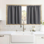 RYB HOME Cafe Blackout Curtains 24 inch Length, RV Curtains by RYBHOME