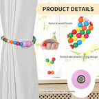 KLOGTSIND Magnetic Curtain Tiebacks, 2 Pack Curtain Holdbacks - Image 5