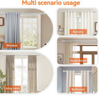 Silver Curtain Rods for Windows 28 to 48 Inch, 5/8" Diameter Heavy Duty Metal - Image 6