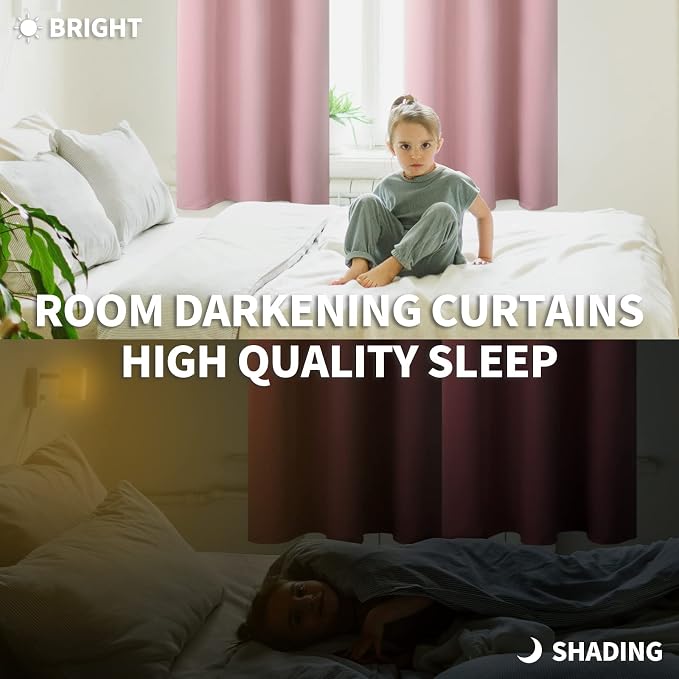 BGment Room Darkening Curtains 72 Inches Long - Image 3