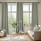 MIULEE Sage Green Blackout Curtains - Image 6