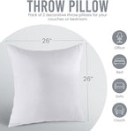 Utopia Bedding 26x26 Pillow Inserts, Sofa & Couch – Soft, Supportive & Fluffy - Image 8