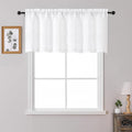 OWENIE White Valances for Windows 1 Pcs 22 Inch Length, Light Filtering by OWENIE
