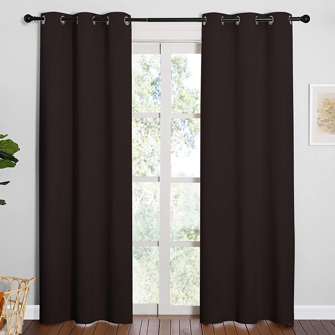 NICETOWN Energy Smart Thermal Insulated Solid Grommet Blackout Curtains/Drapes - Image 2