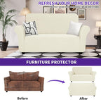 ZNSAYOTX Super Stretch Loveseat Covers, New Striped Love Seat Slipcover - Image 2