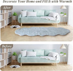 ThreadGlobe Fluffy Faux Rabbit Fur Rug Runner 2'x6', Ultra Soft & Non-Slip Rugs - Image 6
