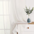 Chyhomenyc Sheer Curtains 72 Inch Length 2 Panels, Short Window Curtain Drapes - Image 7