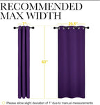 NICETOWN Thermal Curtains Insulated Blackout Draperies, Triple Weave Home - Image 7