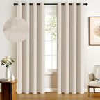 100% Blackout Shield Linen Blackout Curtains by 100BlackoutShield