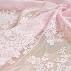 YJ YANJUN Vintage Lace Curtains Cute Pink Floral Cafe Curtains 45 inch Length 2 - Image 5