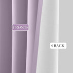 Yakamok Lilac 100% Blackout Curtains 63 Inches Long - Image 4