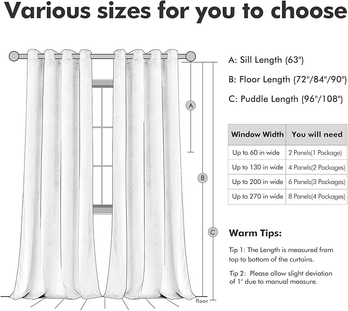 MIULEE Velvet Curtains Olive Green Elegant Grommet Curtains Thermal Insulated - Image 6