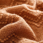 BOURINA Almond Throw Blanket 60x80 Inches Throw Textured Solid Soft Sofa Throw - Image 5