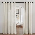 NICETOWN Semi Sheer Linen Curtains Extra Wide by NICETOWN