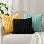 decorUhome Summer Cozy Faux Fur Throw Pillow Covers 22x22 Set of 2 Decorative - Image 9