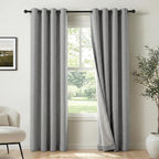 100% Blackout Shield Grey Blackout Curtains by 100BlackoutShield