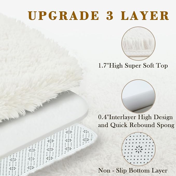 Small Rugs for Bedroom 2x3 Rug, Soft Area Rug for Living Room Dorm, Non Slip - Image 4