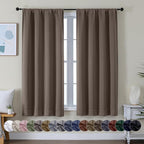 Simplebrand Ava Brown Blackout Curtains by Simplebrand