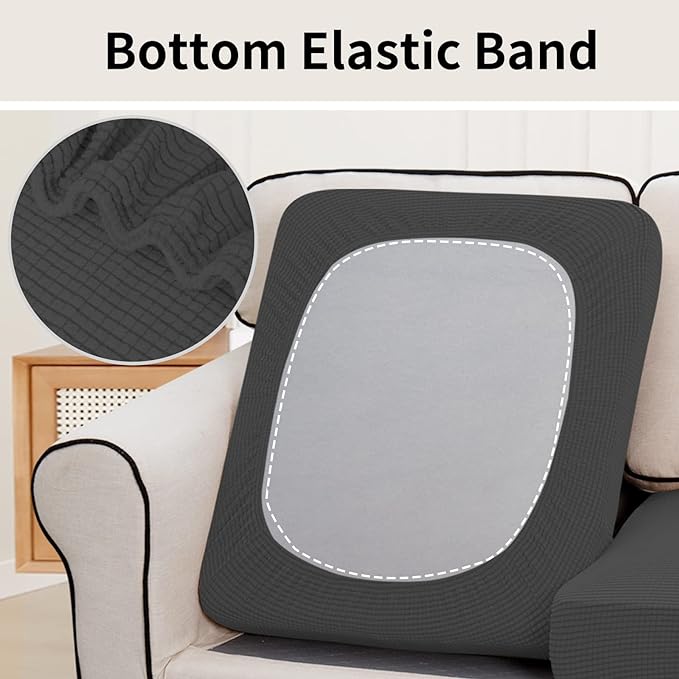 Easy-Going Stretch Individual Chair Couch Cushion Cover Sofa Cushion Furniture - Image 4