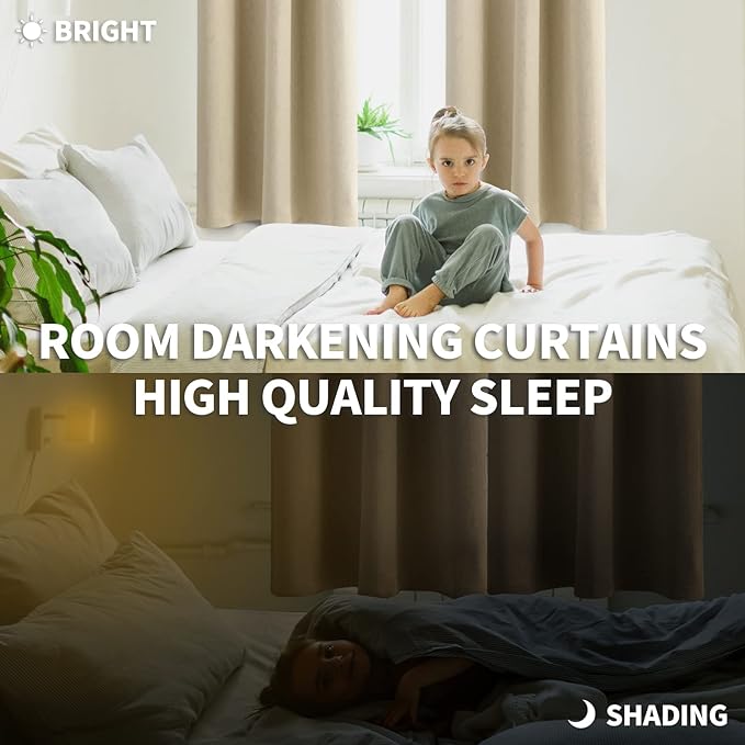 BGment Room Darkening Curtains 72 Inches Long - Image 3