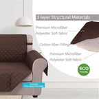 U-NICE HOME Loveseat Sofa Cover Reversible Couch Covers - Image 4