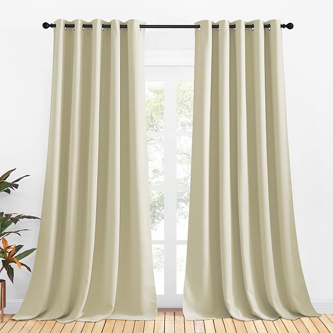NICETOWN Room Darkening Draperies Window Curtain Panels, Thermal Insulated by NICETOWN