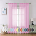 Aiyufeng Sheer Pink Curtains 72inches Long by Aiyufeng