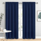 DWCN Navy Blue Blackout Curtains by DWCN