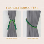 NICEEC 4 Pack Natural Cotton Rope Curtain Tiebacks Elegant Boho Style - Image 5