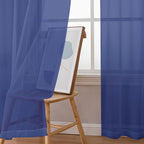 OWENIE Sheer Curtains 84 Inches Long 2 Panels Set - Image 3