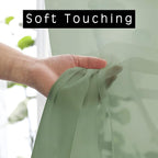 OWENIE Sage Sheer Kitchen Valance - Image 2