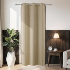 Joydeco Blackout Door Curtain for Doorway Privacy 78 Inches Long, Grommet by JOYDECO